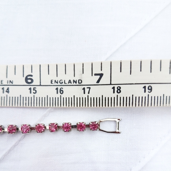 Fashion Jewelry Pink Crystal Bracelet - Picture 4 of 7